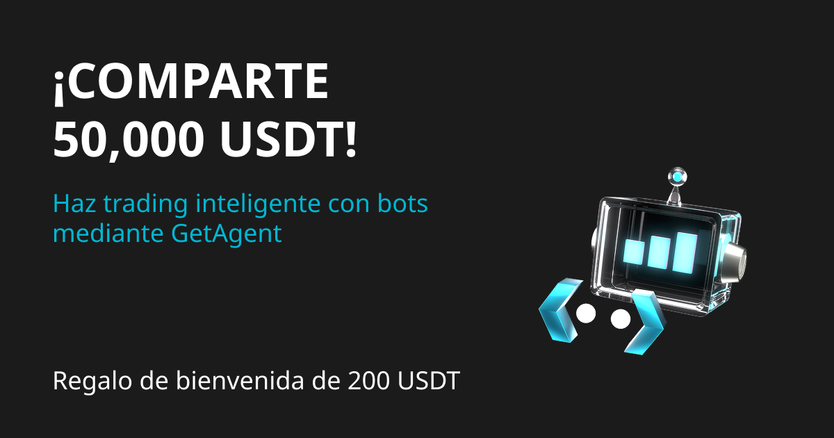 Trading con bots mediante GetAgent: Obtén 200 USDT y comparte 50k USDT image 0