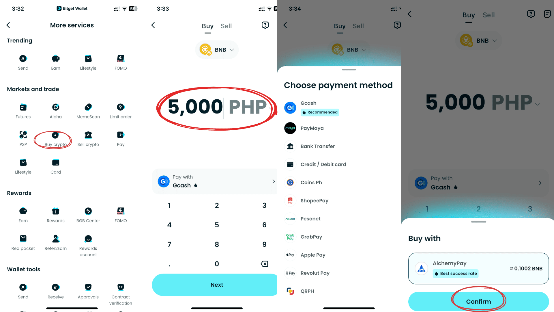How to Buy BNB Chain (BNB) on Bitget Wallet? image 7