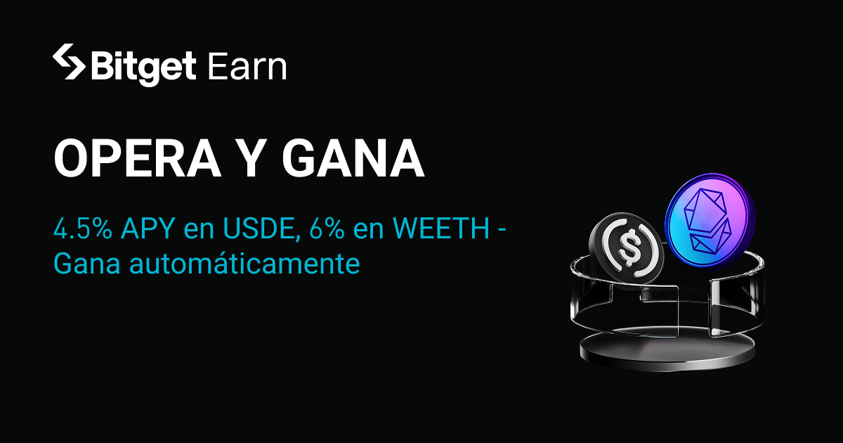 Bitget Auto Earn ahora admite USDE y WEETH: Más opciones de retornos, asignación flexible de activos image 0
