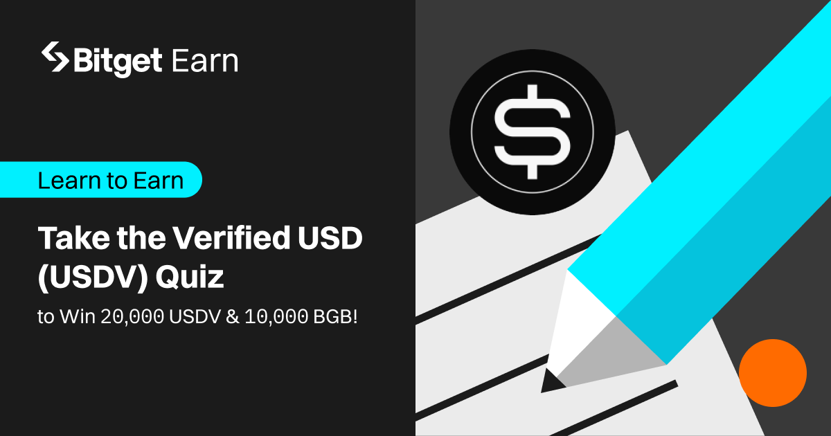 Learn2Earn: Take the Verified USD (USDV) Quiz to Win 20,000 USDV and 10,000 BGB! image 0