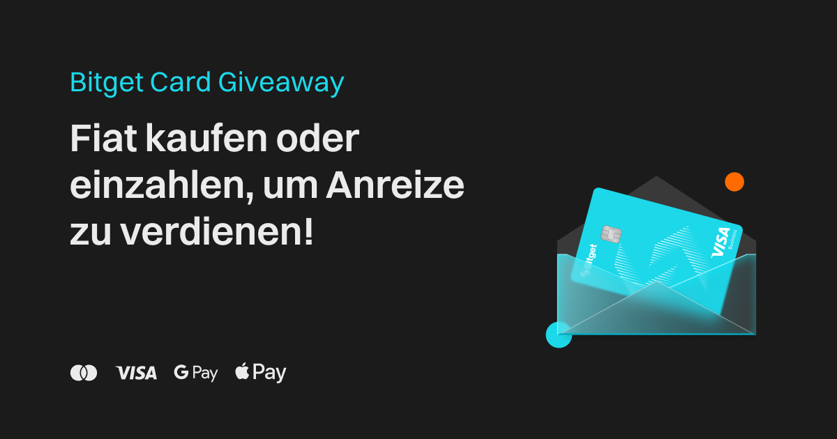 Bitget Card Giveaway: Fiat kaufen oder einzahlen, um Anreize zu verdienen! image 0