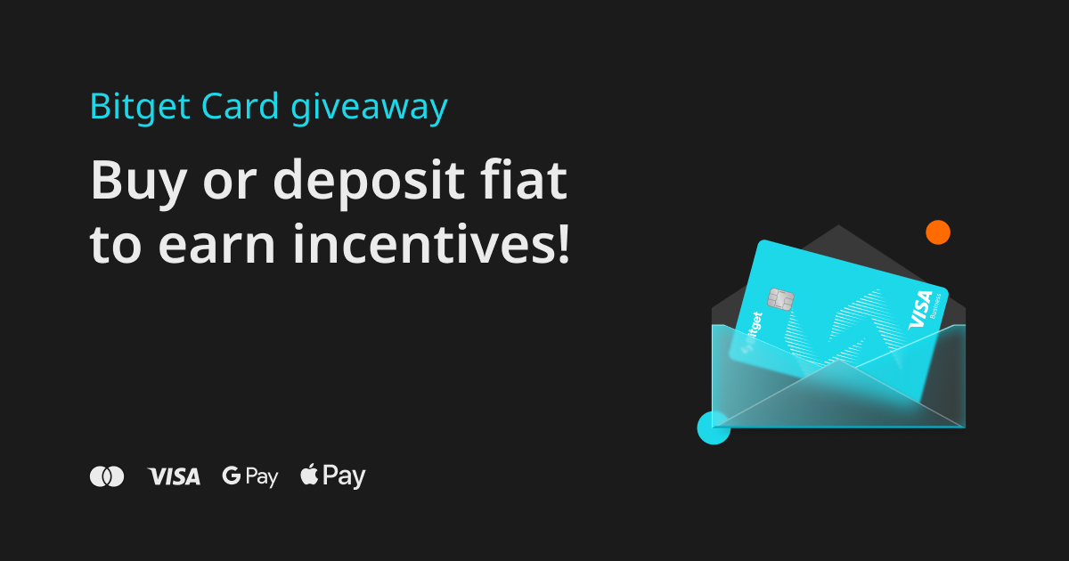 Bitget Card giveaway: Buy or deposit fiat to earn incentives! image 0