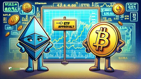 Is the crypto market shifting to $ETH now $BTC on brink of ETF approval?