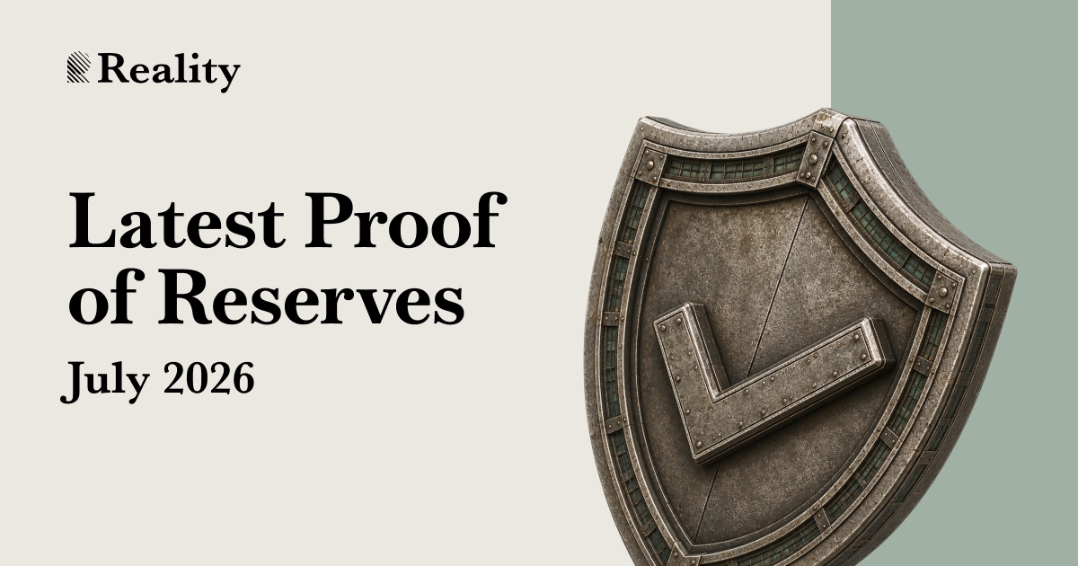 Bitget Backed Reality Releases 1:1 Proof of Reserves (PoR) for Tokenized Stocks