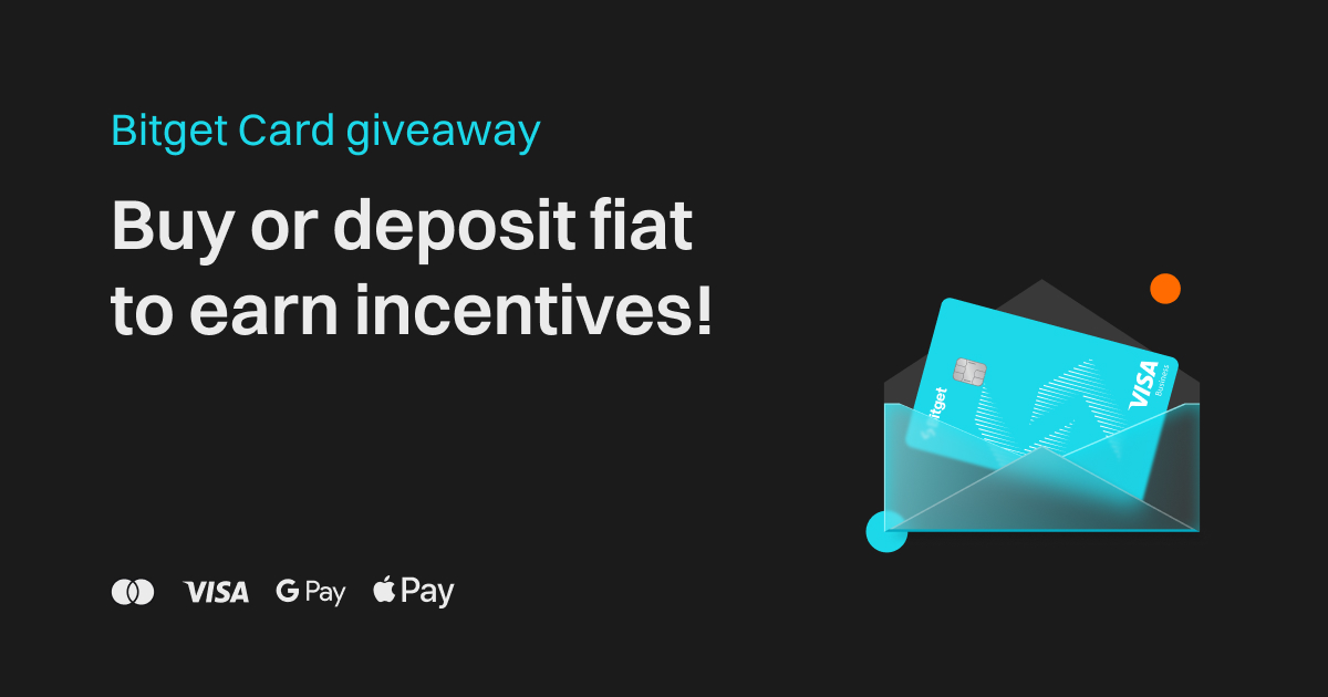 Bitget Card giveaway: Buy or deposit fiat to earn incentives! image 0