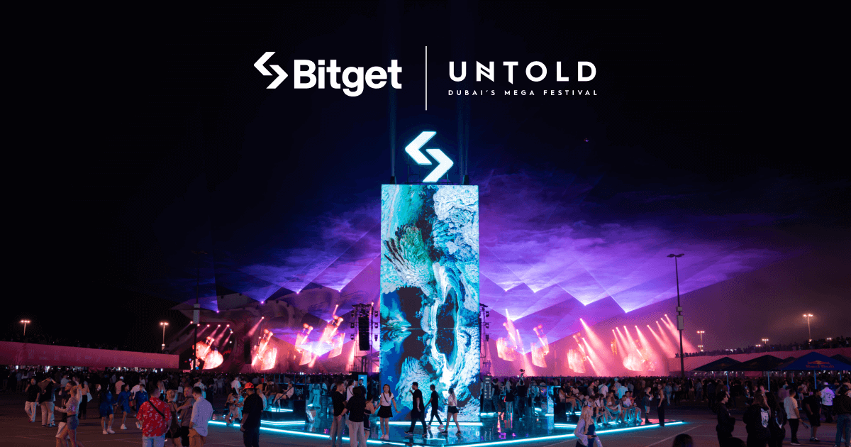 Bitget Lights Up UNTOLD Dubai with Immersive LED Tower and Global Fan Experience 