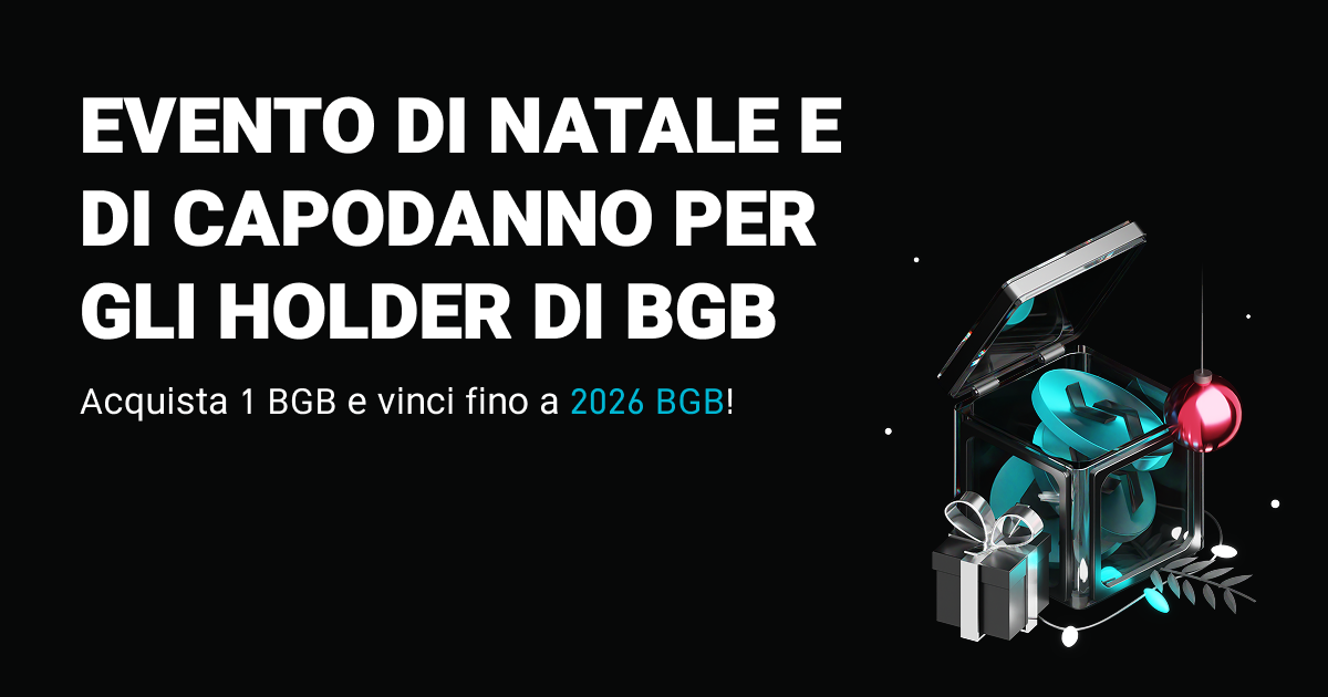 Evento di Natale e di Capodanno per gli holder di BGB: acquista 1 BGB e vinci fino a 2026 BGB! image 0