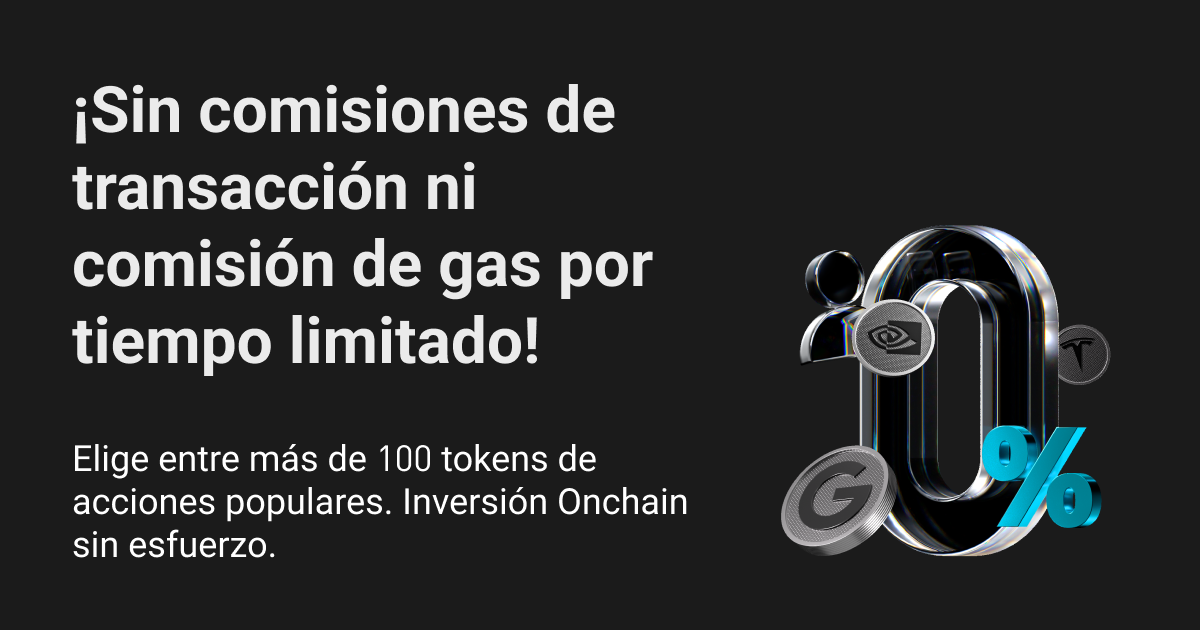 ¡El trading de tokens de acciones sin comisiones de Bitget está disponible por tiempo limitado! image 0