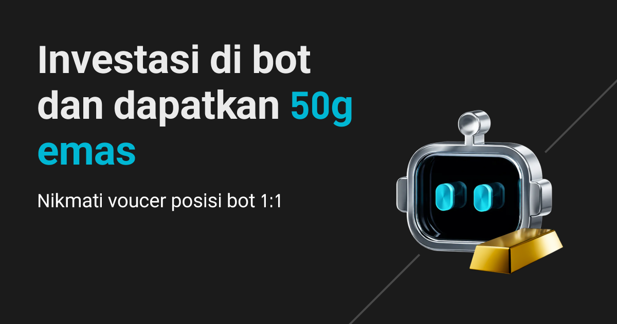 Promo Februari: Investasi dalam bot trading dan dapatkan hingga 50 gram emas.