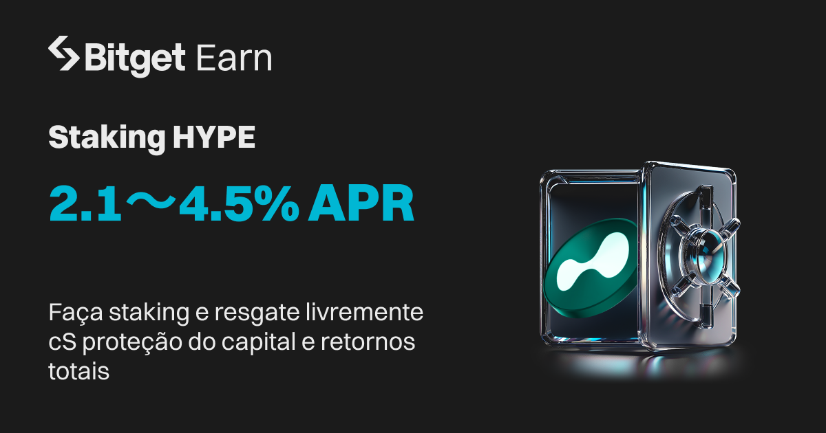 Bitget lança o  Earn On-chain  de HYPE com 2.1~4.5% de APR image 0