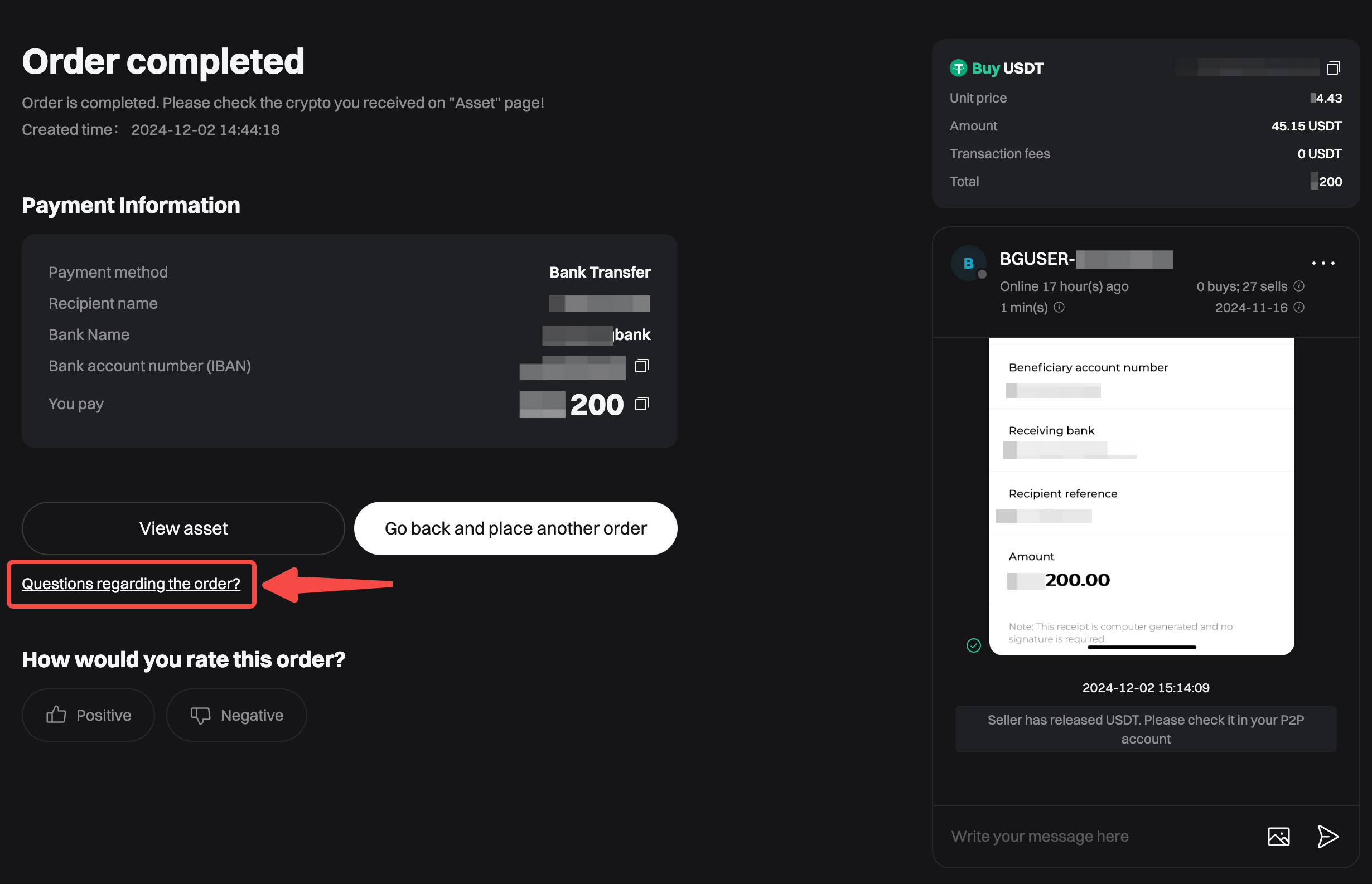 How to Submit a P2P Appeal for Cancelled/Completed Order on Bitget? - Website Guide image 6