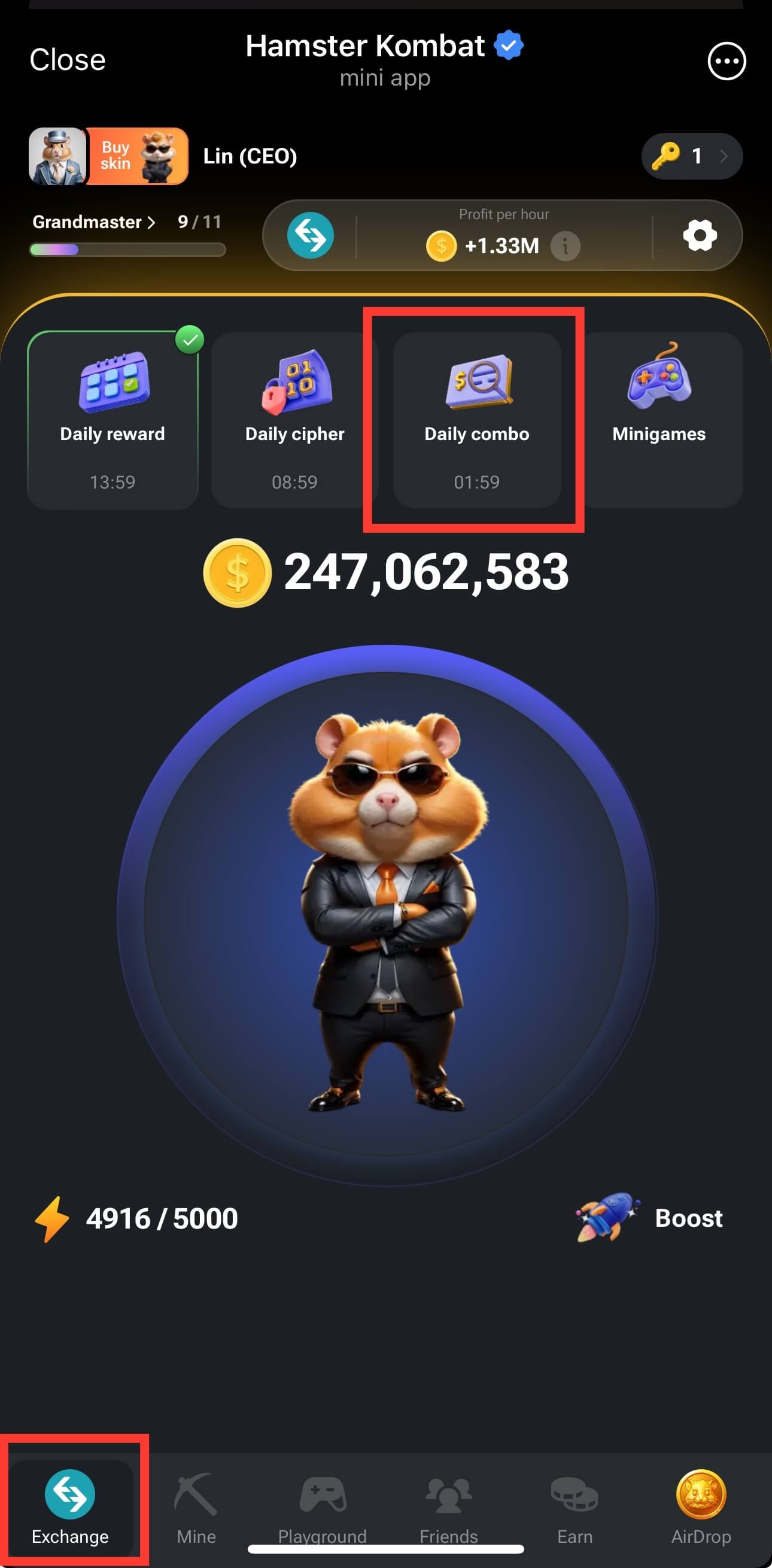 Today's Hamster Kombat Daily Combo Cards for September 7-8, 2024 image 0