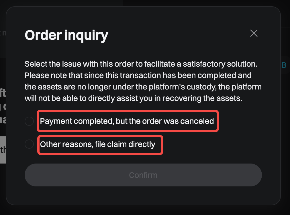 How to Submit a P2P Appeal for Cancelled/Completed Order on Bitget? - Website Guide image 4