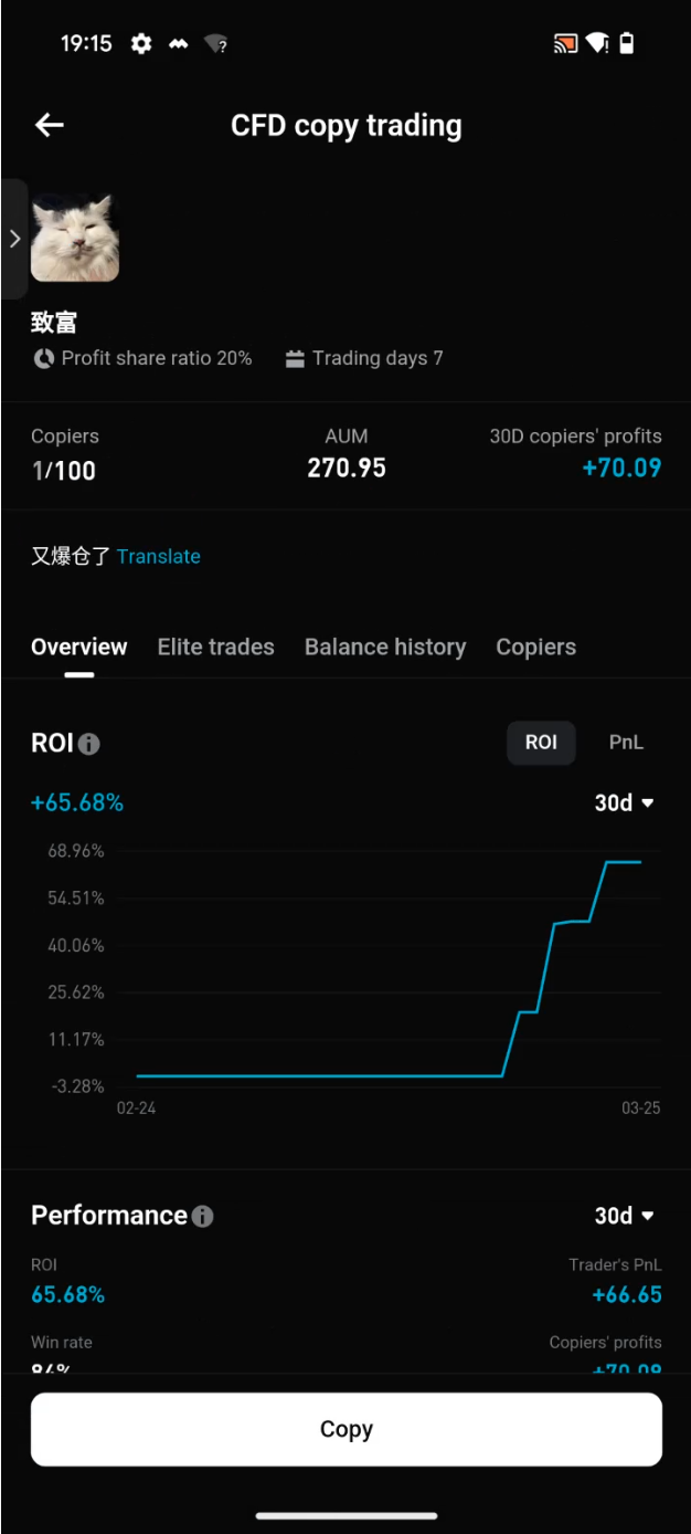 Copy Trading Bitget CFD est désormais disponible image 14