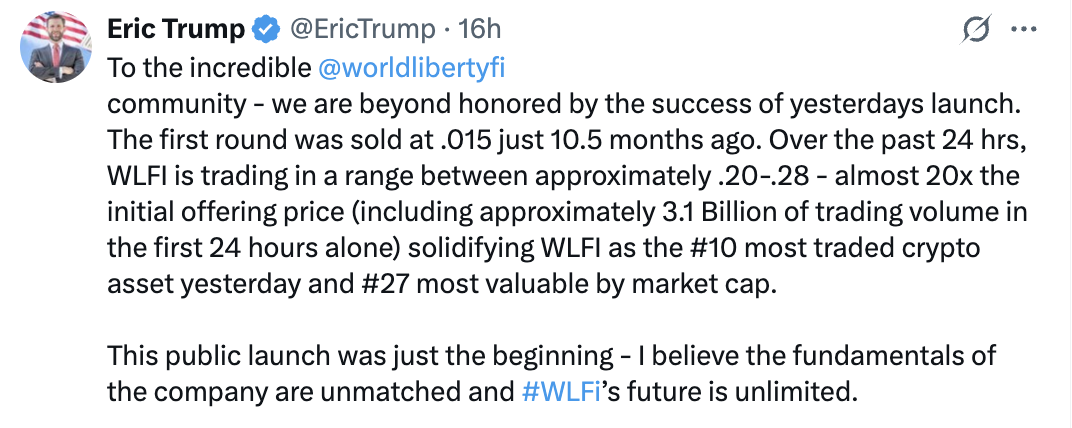 トランプ暗号通貨ニュース：WLFIトークンのバーンと提案が価格憶測を呼ぶ image 0