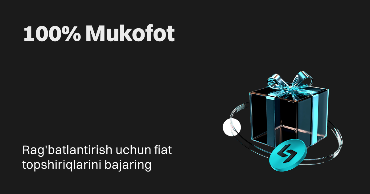 100% Mukofot: Rag'batlarni qo'lga kiritish uchun fiat topshiriqlarini bajaring