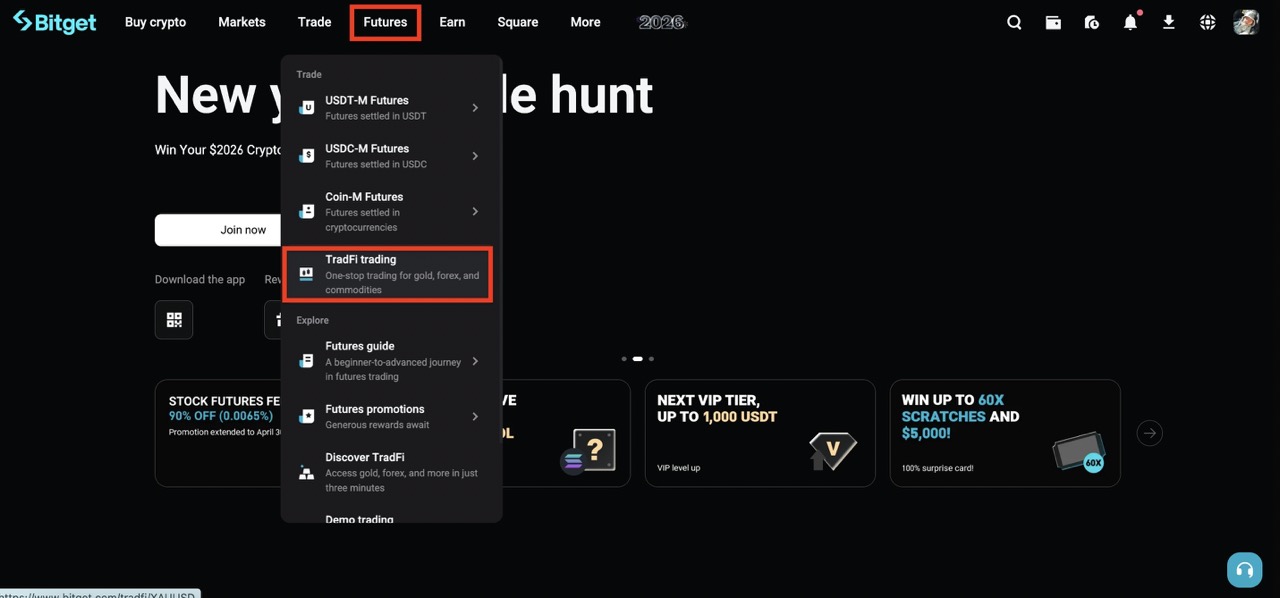 Getting Started with Bitget TradFi (Website Tutorial) image 0