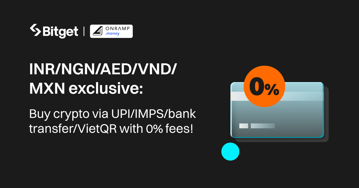 INR/NGN/AED/VND/MXN exclusive: Buy crypto via UPI/IMPS/bank transfer/VietQR with 0% fees! image 0