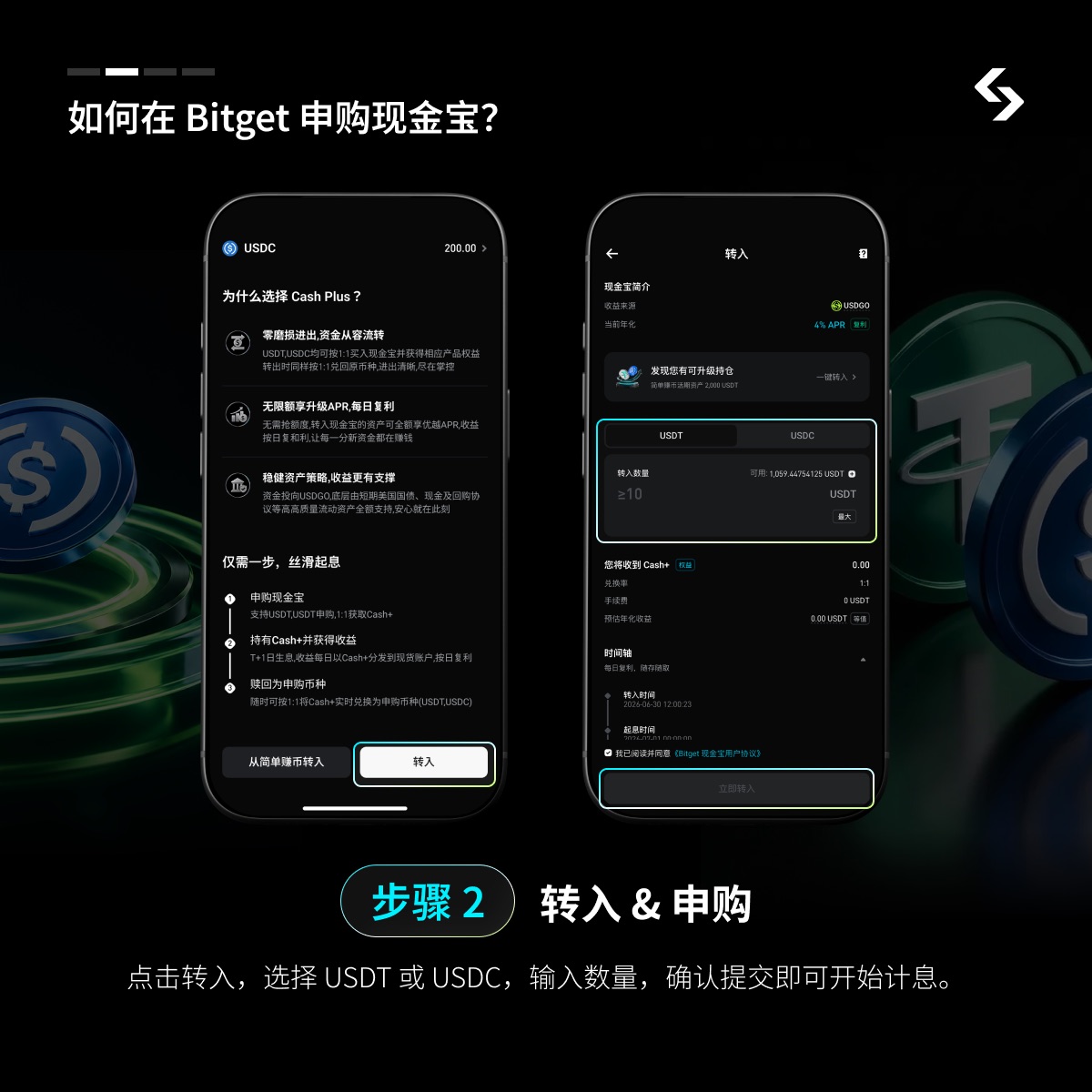 Bitget 现金宝(Cash Plus)介绍与使用教程指南 image 1