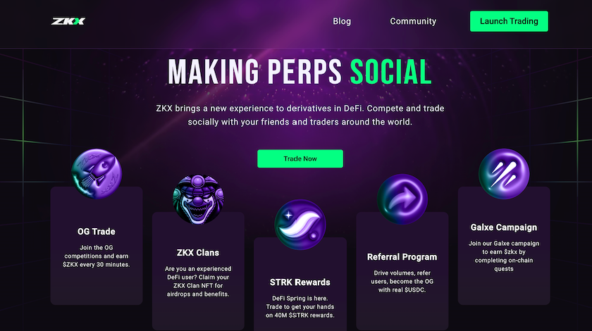 Zkxprotocol (ZKX): A Perpetual Contract DEX with Social Attributes image 0