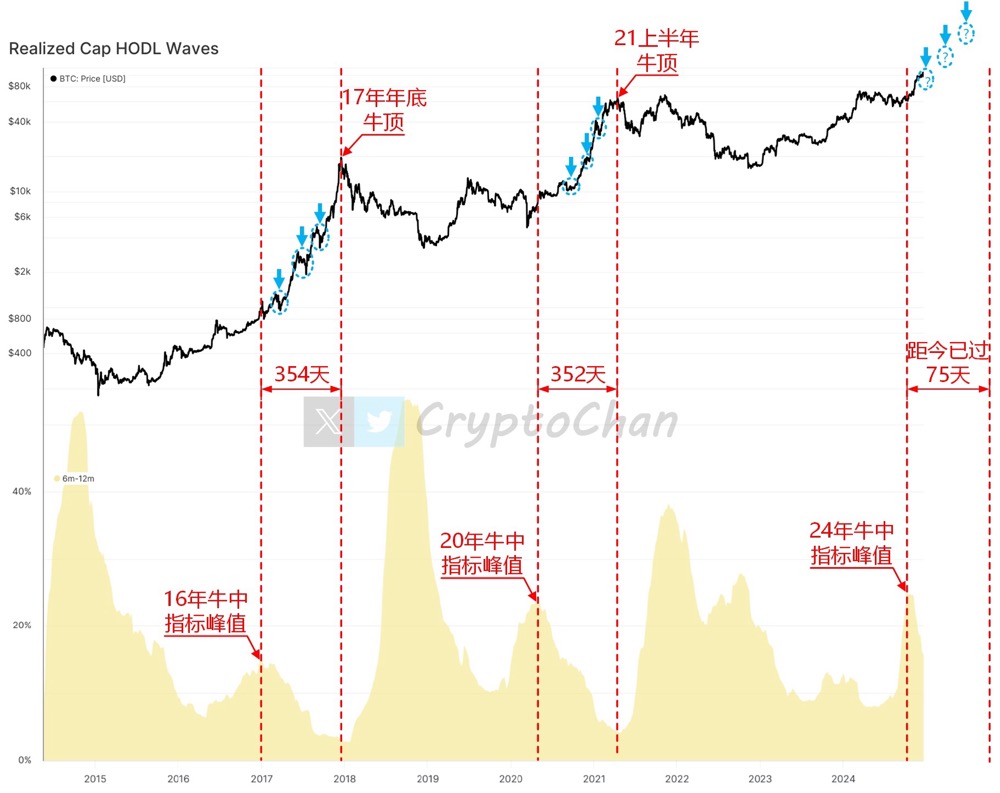 Ostrzeżenie o szczycie indeksu łańcucha Bitcoin: korekta rynku byka nieunikniona, historyczny trend zaskakująco spójny image 0