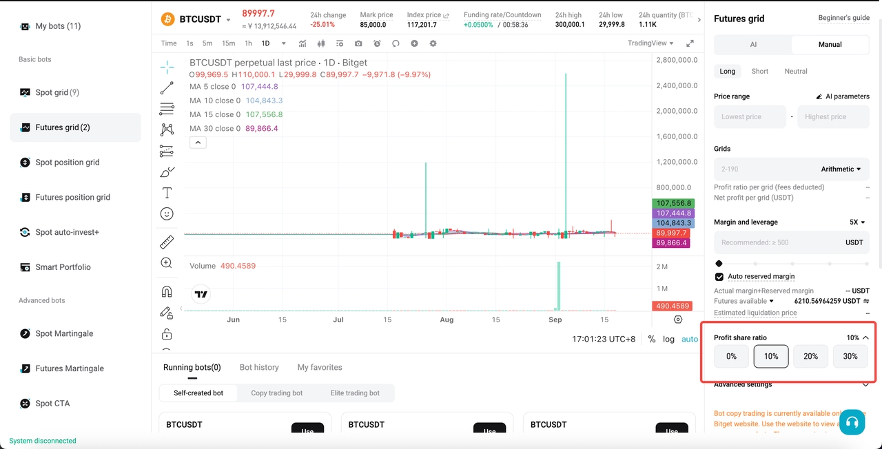 Getting Started with Bot Elite Trading on Bitget image 1