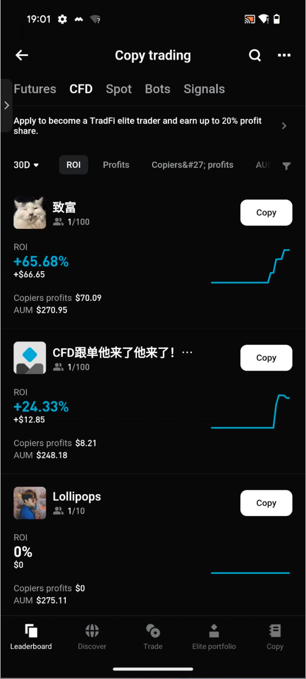 Copy Trading Bitget CFD est désormais disponible image 1
