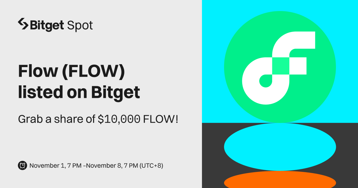 Flow (FLOW) will be listed on Bitget. Come and grab a share of $10,000 worth of FLOW! image 0