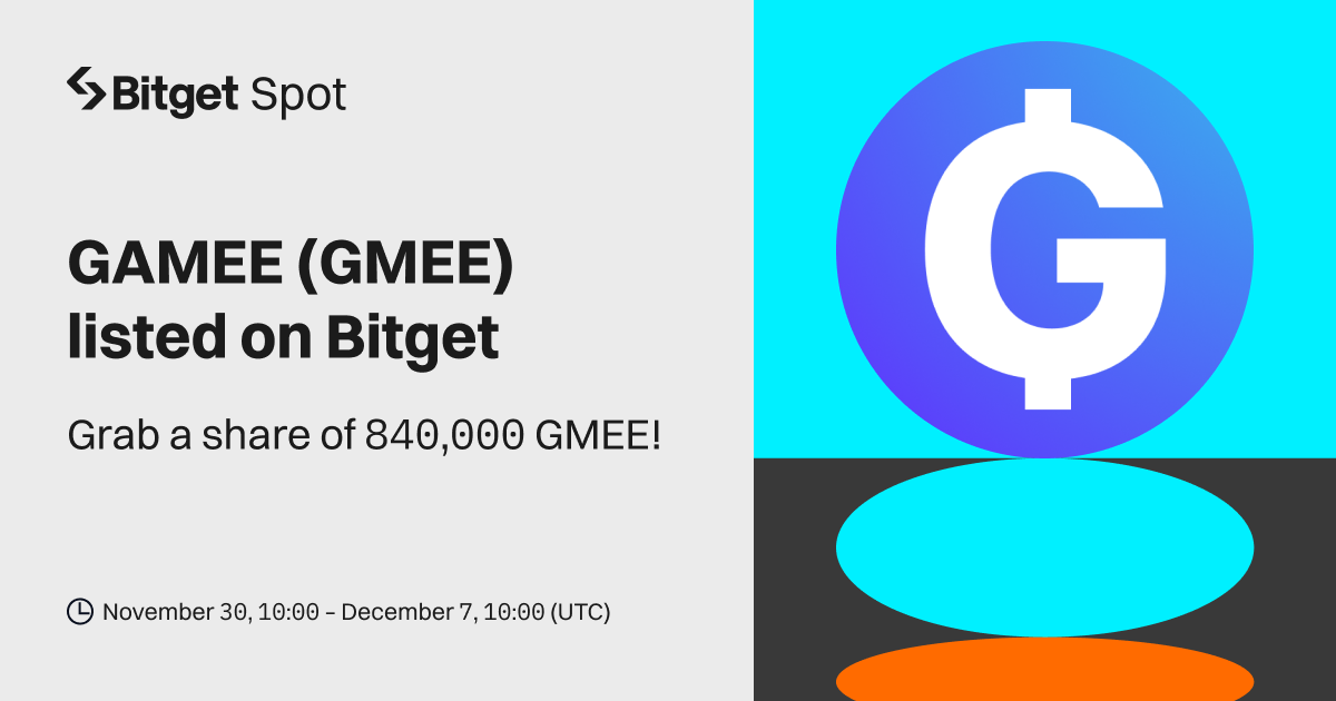 GAMEE (GMEE) will be listed on Bitget. Come and grab a share of 840,000 GMEE! image 0