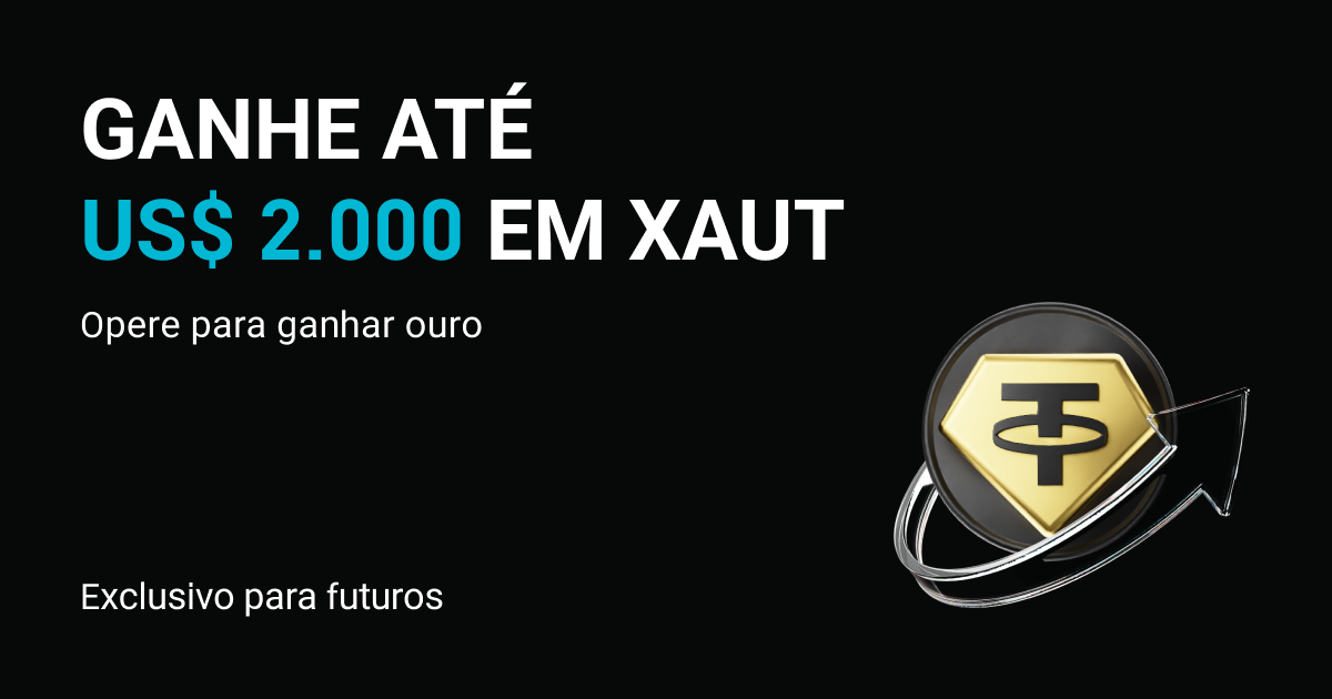Opere futuros para ganhar ouro: até US$ 2.000 em XAUT