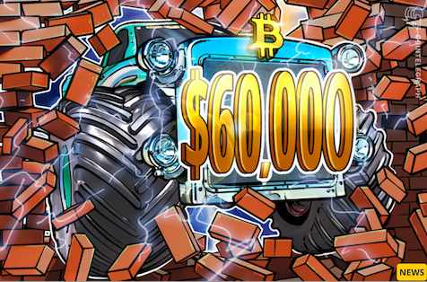 Bitcoin breaches $60,000 for the first time in over 2 years