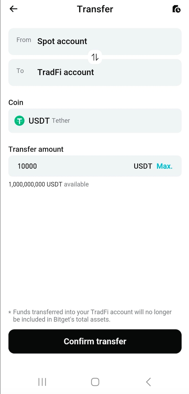 Getting Started with Bitget TradFi
