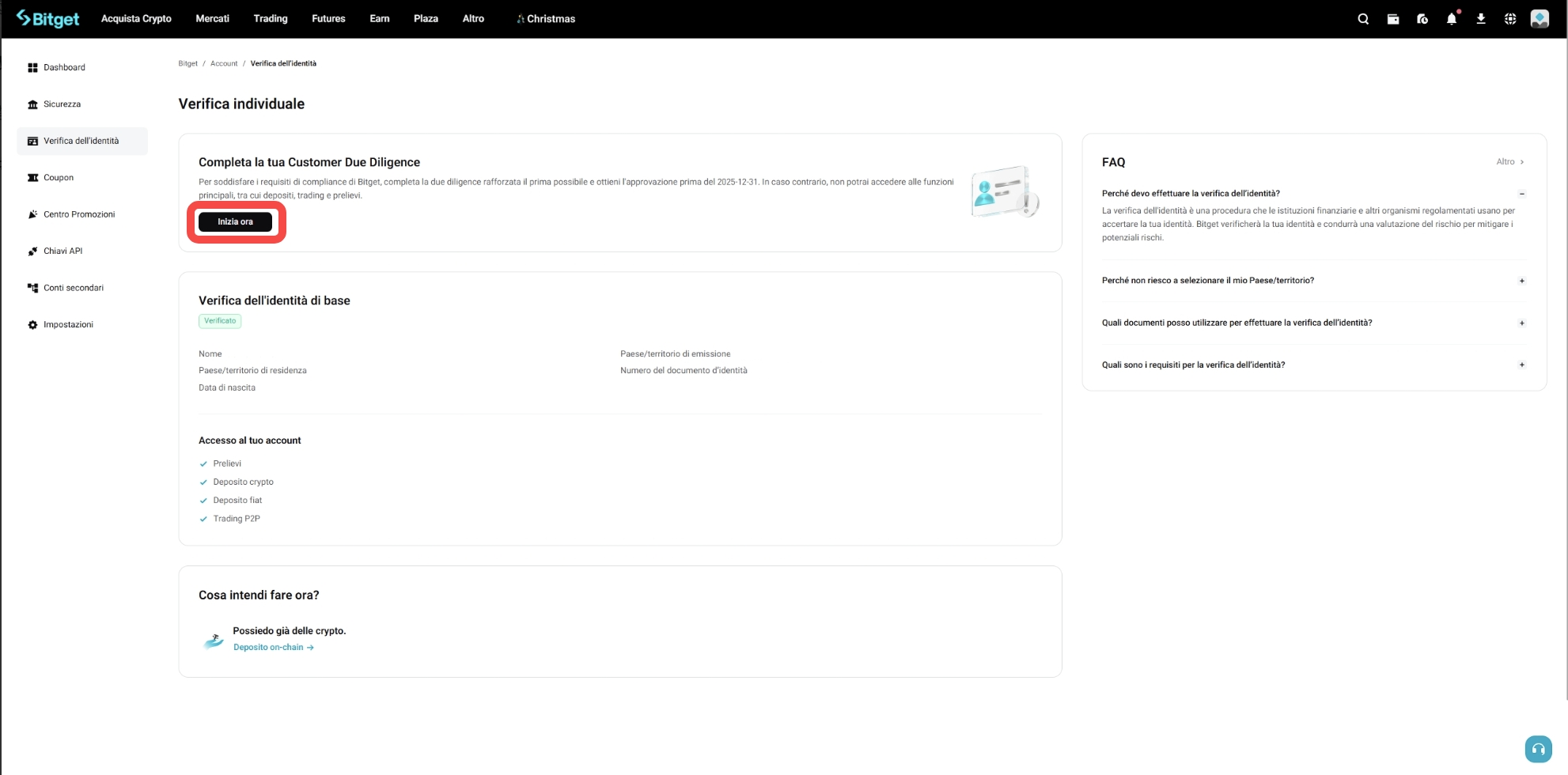 Come completare la procedura di due diligence rafforzata (EDD) per il mio account Bitget? - Guida per il sito web