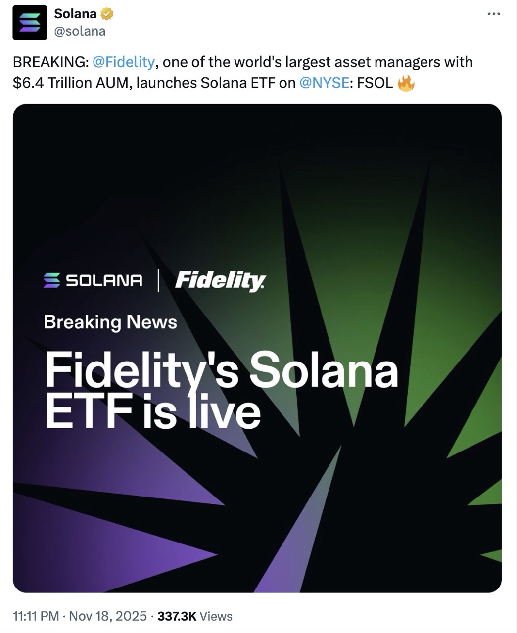 Fidelity Solana ETF Guide: Inflows, Performance, and 2025 Solana Price Outlook image 0