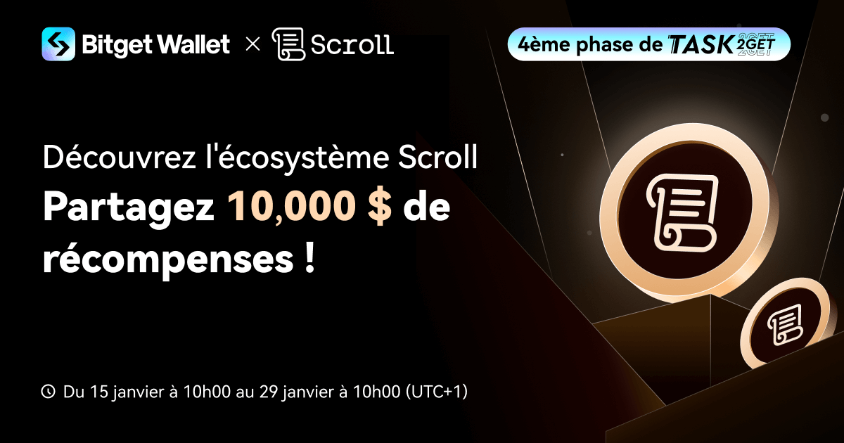 Task2Get - Plongez dans l'écosystème Scroll, partagez 10 000 $ et recevez des NFT par airdrop ! image 0