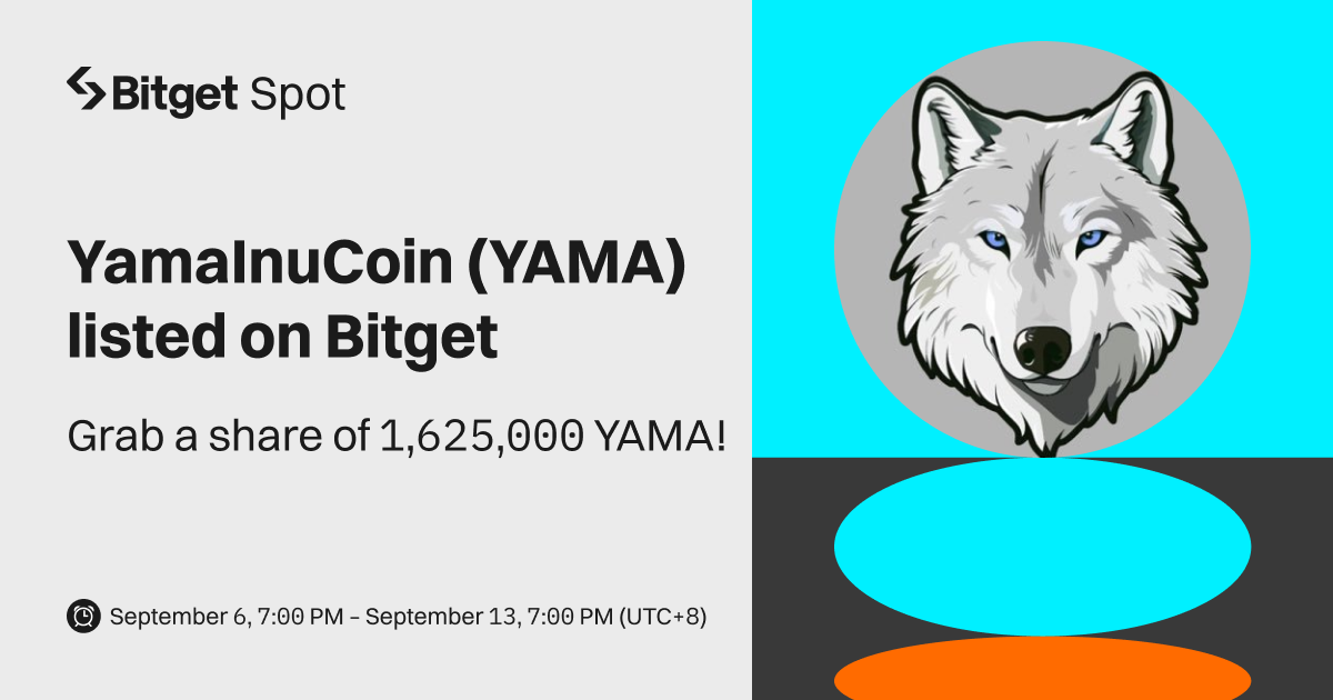 YamaInuCoin (YAMA) will be listed on Bitget — come and grab a share of 1,625,000 YAMA! image 0