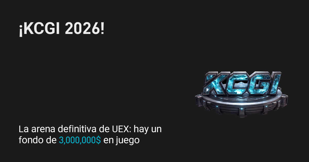 ¡KCGI 2026! Adéntrate en la arena de UEX definitiva y compite por tu parte del fondo de recompensas de 3 millones de dólares