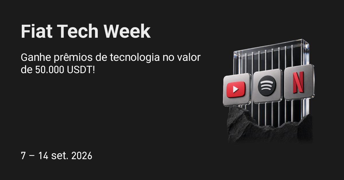 Fiat Tech Week: raspe e concorra a prêmios de tecnologia no valor de 50.000 USDT!