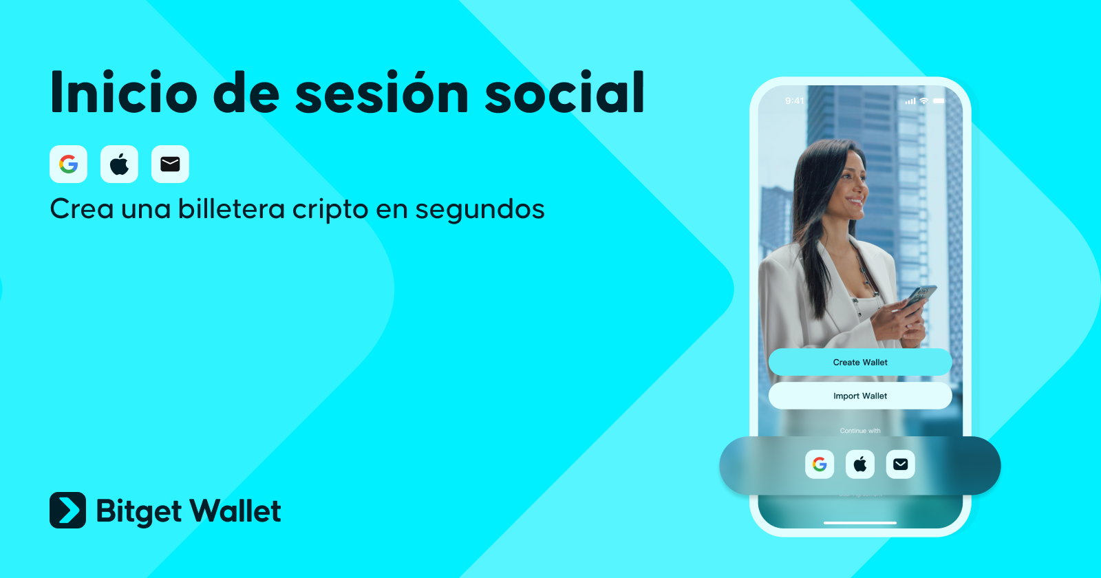 Billetera de inicio de sesión social: Crea fácilmente una billetera cripto con tu ID de Google o Apple