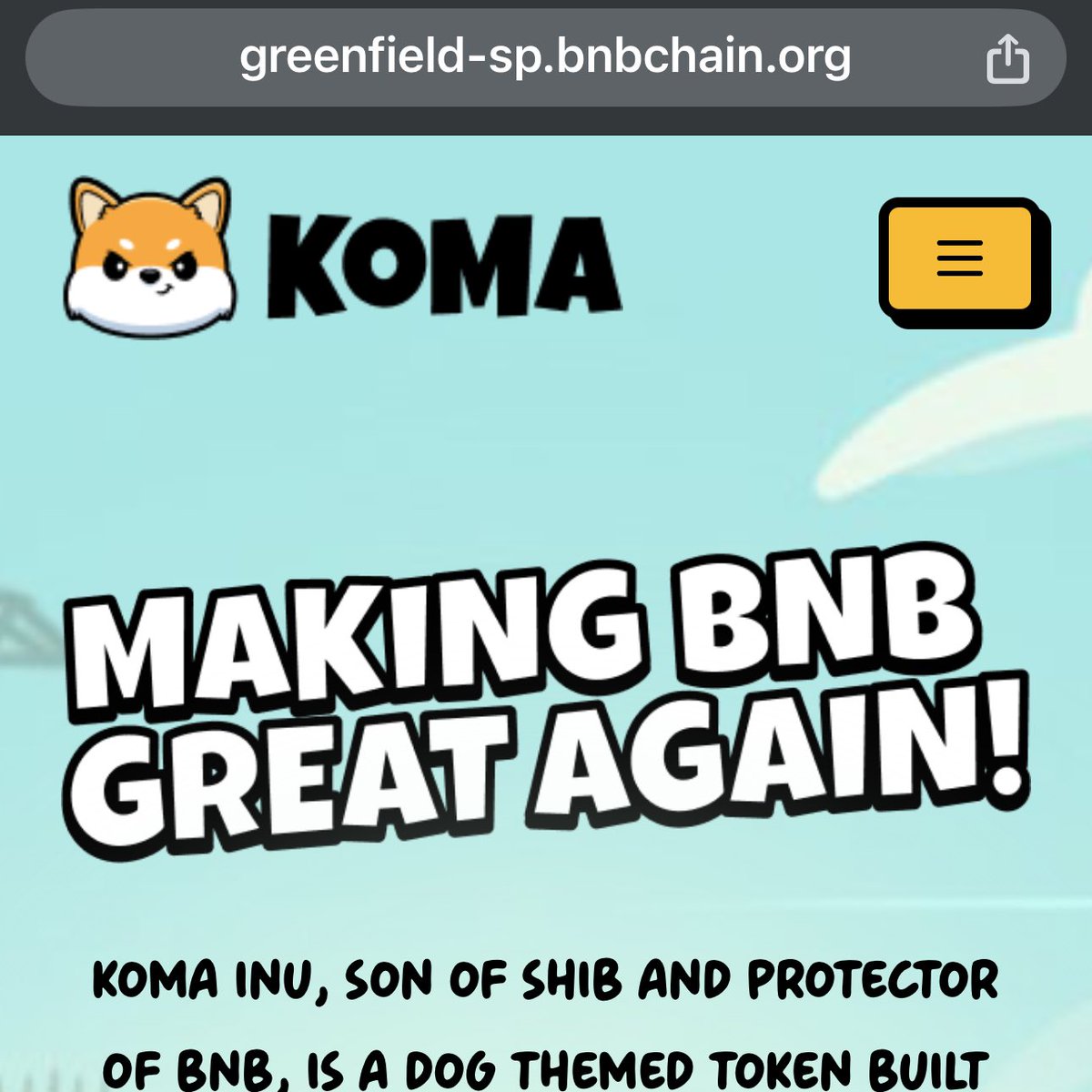 KOMA: Die offizielle Website von KOMA INU wird auf der Blockchain erstellt