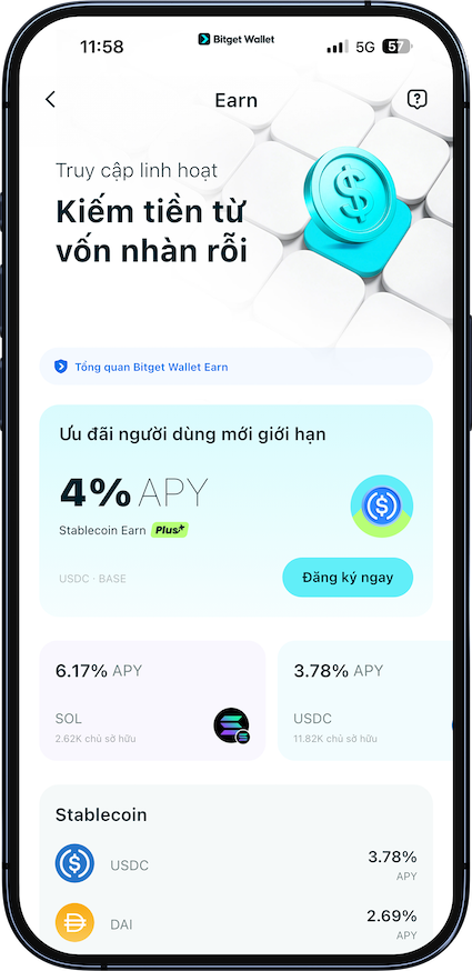 Kiếm tiền với Bitget Wallet – Cách đảm bảo nhận được APY từ 2%–6% từ tiền điện tử của bạn image 1