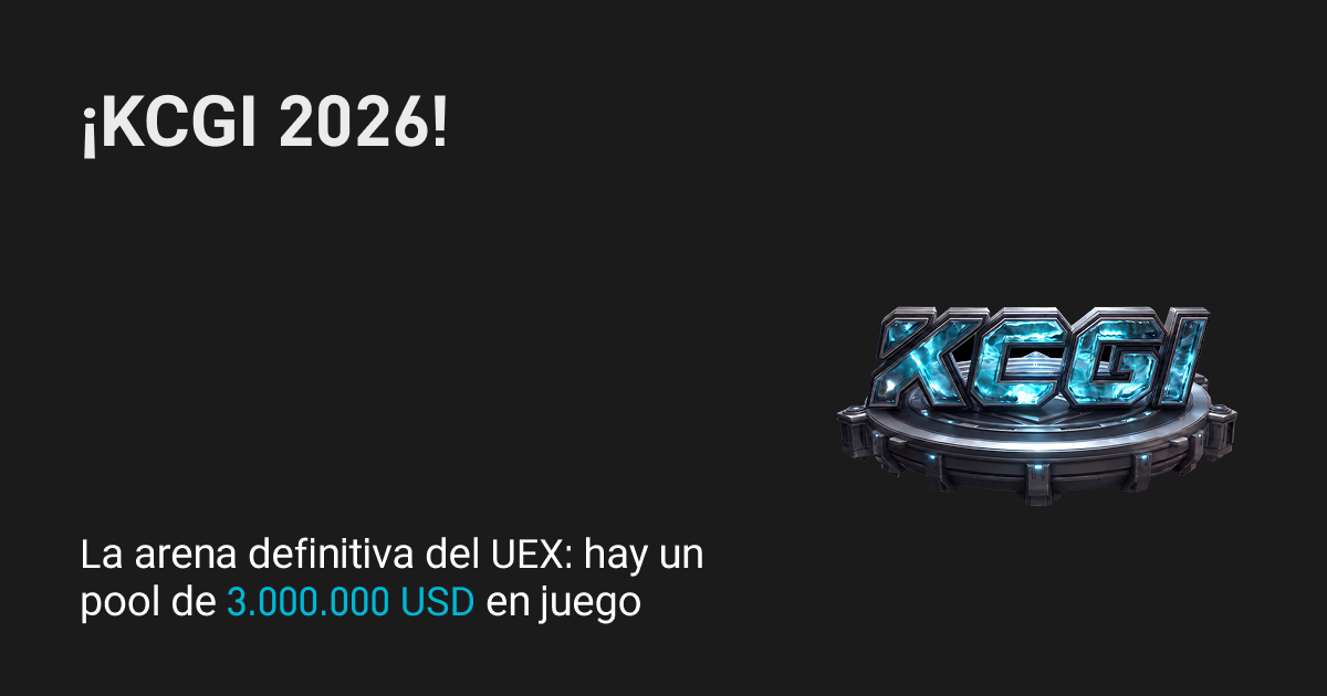 ¡KCGI 2026! ¡Entrá a la arena definitiva de UEX y competí por tu parte del pool de recompensas de 3 millones de USD!