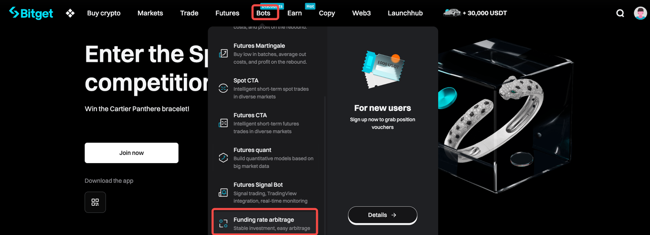 Funding Rate Arbitrage on Bitget - Website Guide image 0