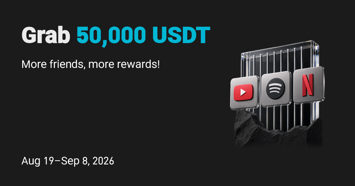 Grab 50,000 USDT: More friends, more rewards! 