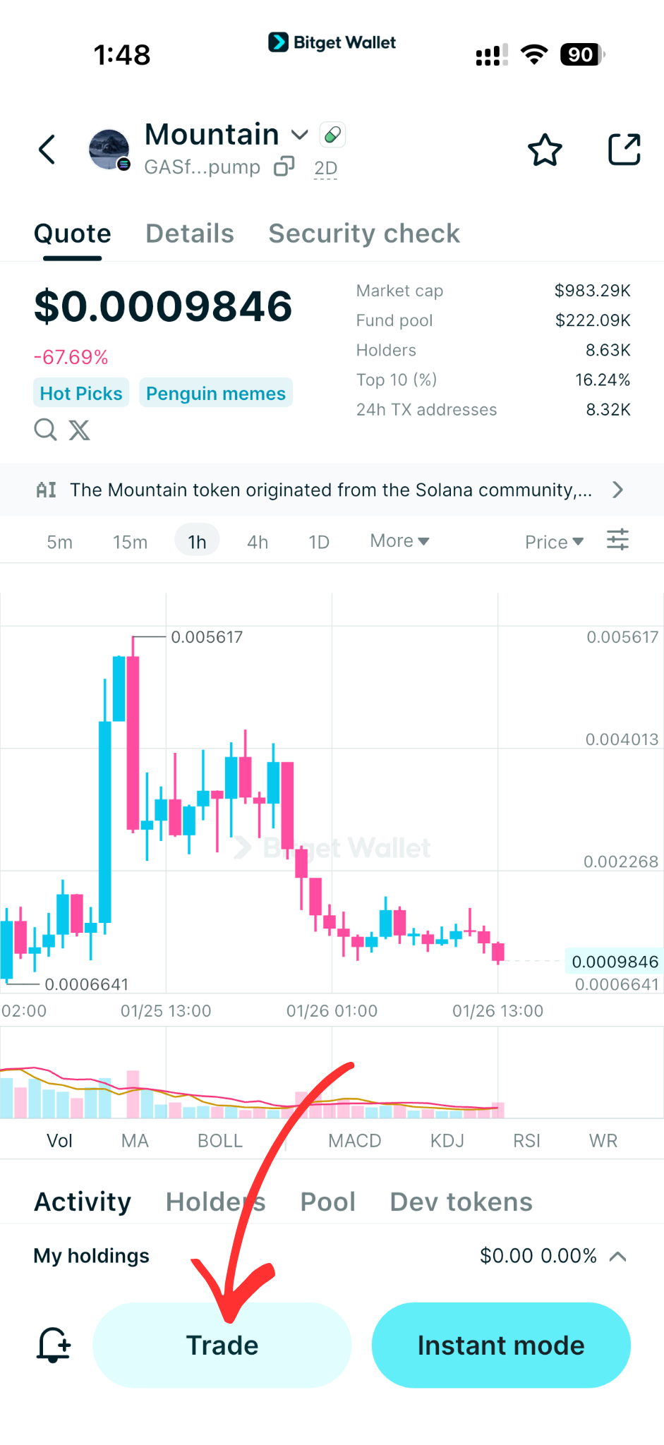 What is The Mountain (MOUNTAIN) Coin: Solana Narrative Asset of DEX Trading and Holder Growth image 6