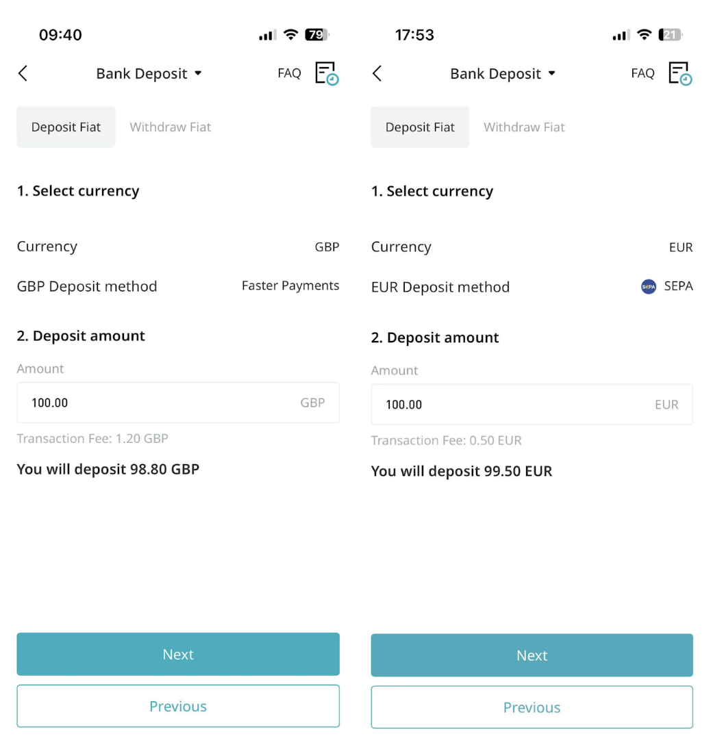 How to Deposit EUR and GBP on the Bitget App image 1