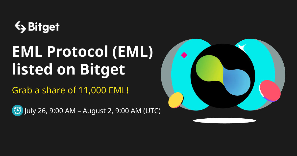 EML Protocol (EML) to be listed on Bitget — grab a share of the 11,000 EML prize pool! image 0