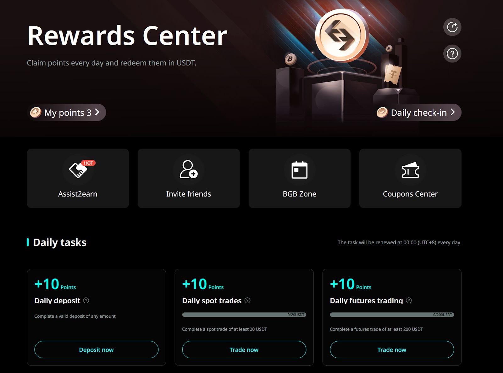 Bitget Ödül Merkezi Tanıtımı image 1
