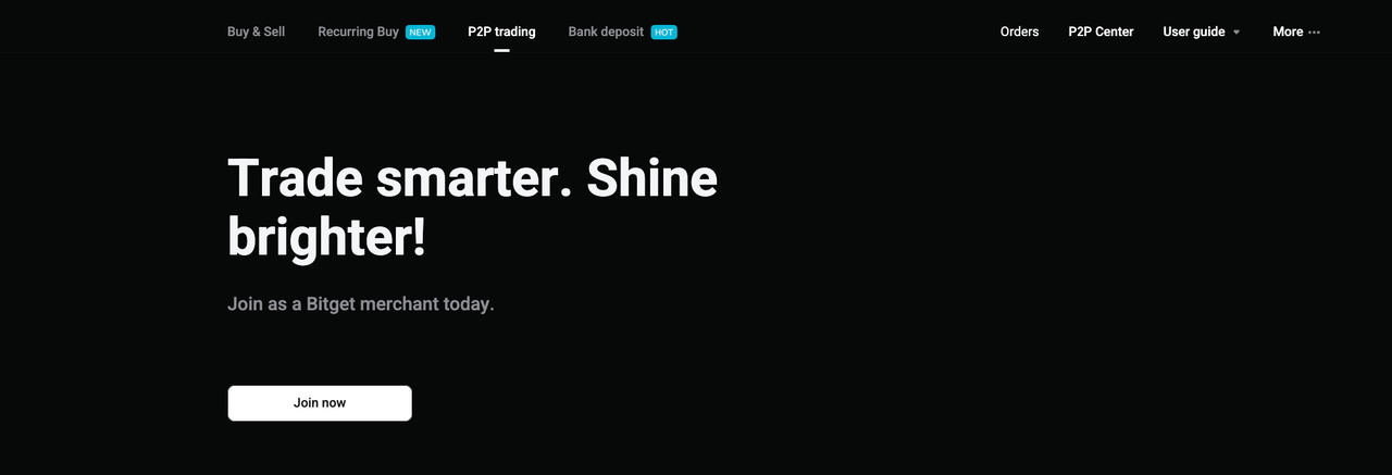 Hướng dẫn cách đăng ký làm thương nhân P2P trên Bitget – Website