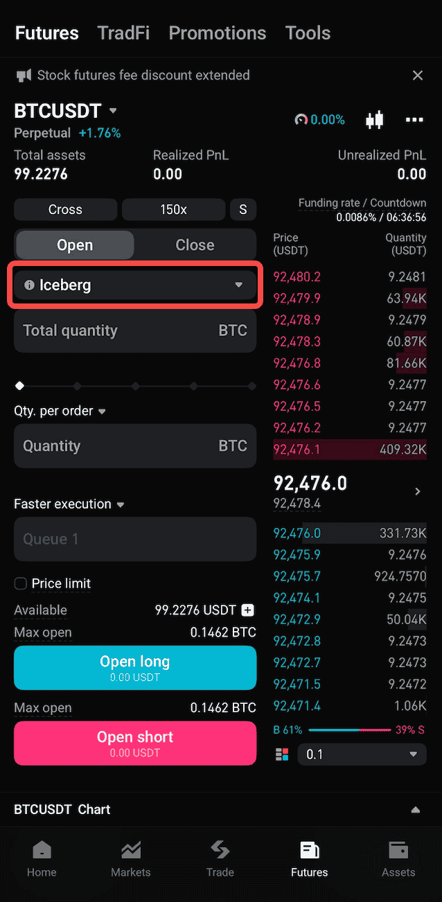 A Complete Guide to Iceberg Orders in Bitget Futures Trading image 1